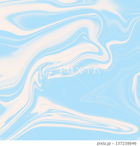 水色のマーブル模様 137238646