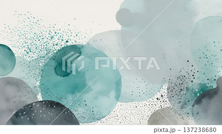 水玉の抽象的イラスト1 137238680