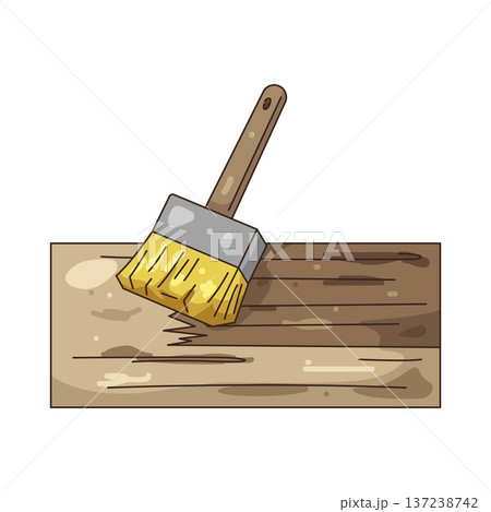 Illustration of wood polish 137238742