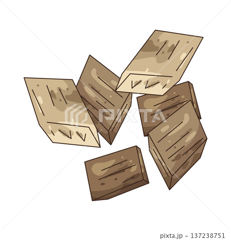Illustration of Wood scrap 137238751