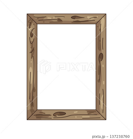 Illustration of wooden frame Illustration of wooden frame 137238760
