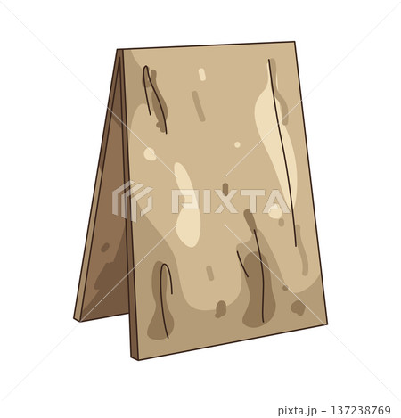 Illustration of wood board Illustration of wood board 137238769