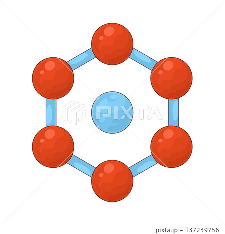 Illustration of Molecular Structure Illustration of Molecular Structure 137239756