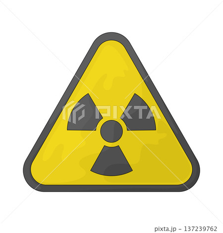 Illustration of Radiation Warning Illustration of Radiation Warning 137239762