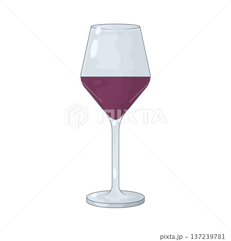 Illustration of Wine glass 137239781