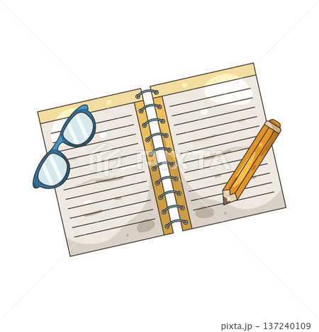 Illustration of Open book 137240109