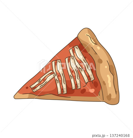 Illustration of bacon pizza 137240168