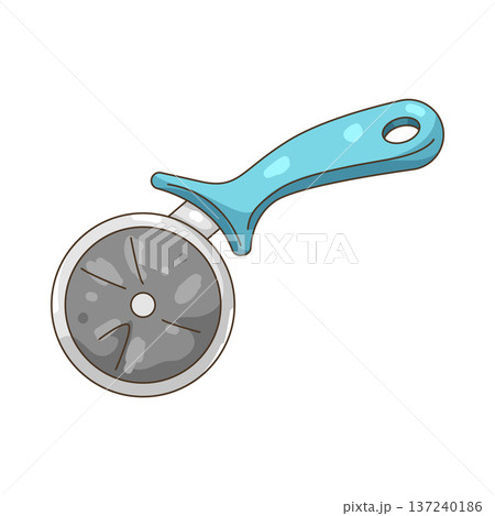 Illustration of pizza cutter Illustration of pizza cutter 137240186