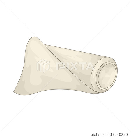 Illustration of Canvas Roll Illustration of Canvas Roll 137240230