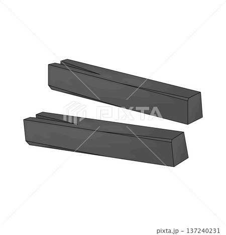 Illustration of Charcoal Stick 137240231