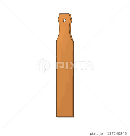 Illustration of Decorative wooden paddle Illustration of Decorative wooden paddle 137240246