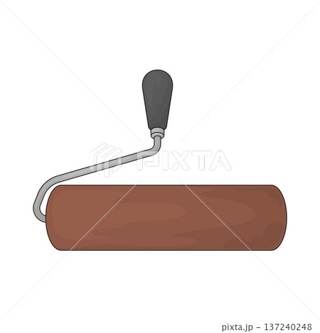 Illustration of Paint roller 137240248