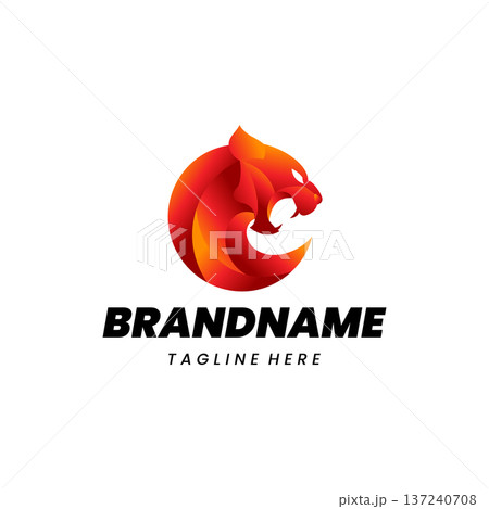 panther mascot logo design vector panther mascot logo design vector 137240708