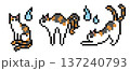猫又（三毛猫）のドット絵 137240793
