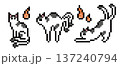 猫又（ぶち猫）のドット絵 137240794