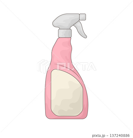 Illustration of Spray bottle 137240886