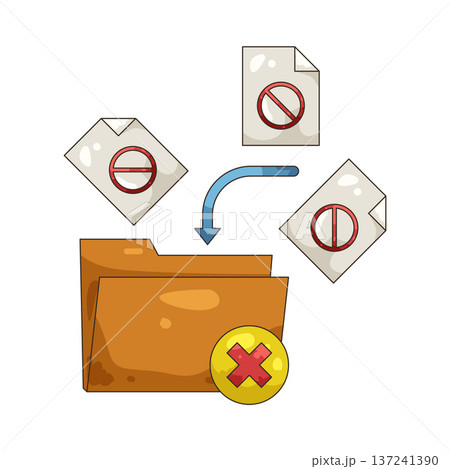 Illustration of Blocked folder 137241390