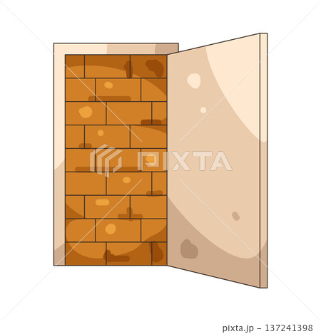 Illustration of Blocked door Illustration of Blocked door 137241398