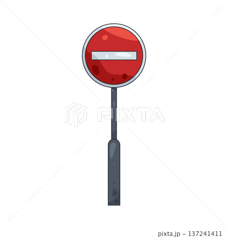 Illustration of stop sign Illustration of stop sign 137241411