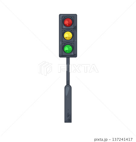 Illustration of traffic light Illustration of traffic light 137241417