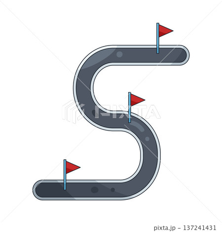 Illustration of road Illustration of road 137241431