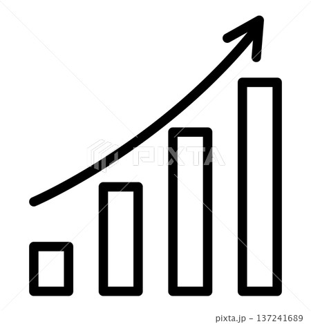 chart up icon chart up icon 137241689