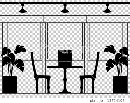 咖啡館（剪影） 137241984