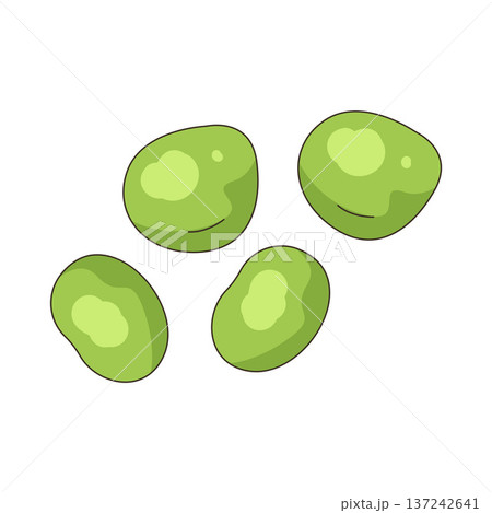 Illustration of peas Illustration of peas 137242641