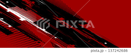 Dynamic red sport background with halftone pattern Dynamic red sport background with halftone pattern 137242686
