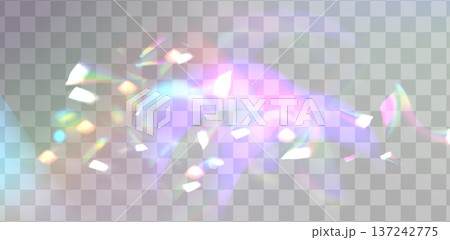 Radiant light flare with rainbow prism effects Radiant light flare with rainbow prism effects 137242775