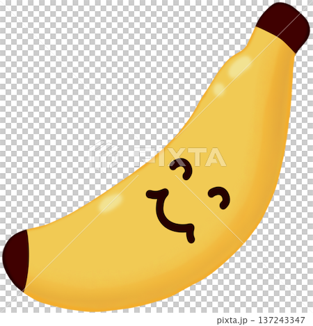 Kawaii banana character 137243347