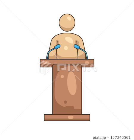 Illustration of speech  137243561