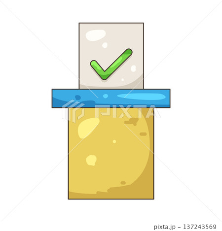 Illustration of voting box 137243569