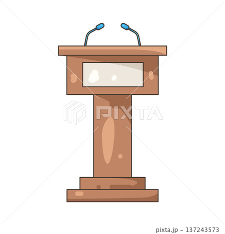 Illustration of podium  137243573