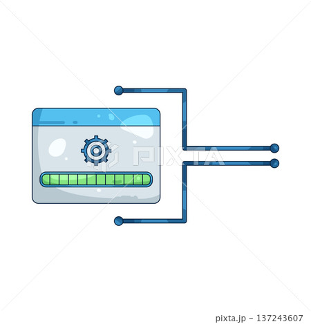 Illustration of loading bar Illustration of loading bar 137243607