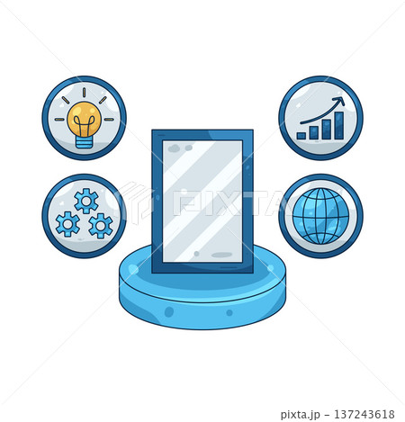 Illustration of tablet  137243618