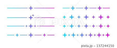 AI gradient line dividers set. Artificial intelligence neon border. Technology underline with blue and pink gradient. Neural network design element. Vector illustration isolated on white background AI gradient line dividers set. Artificial intelligence neon border. Technology underline with blue and pink gradient. Neural network design element. Vector illustration isolated on white background 137244150
