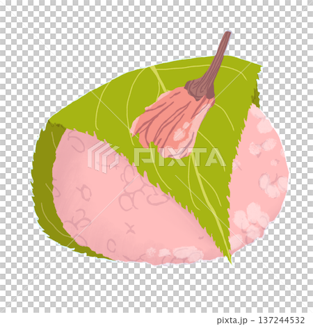 櫻花年糕的插圖 137244532