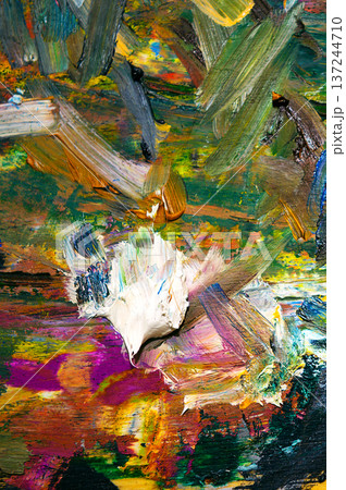 Abstract painting background. Painterly texture abstract background. 137244710