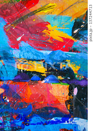 Abstract painting background. Painterly texture abstract background. 137244713