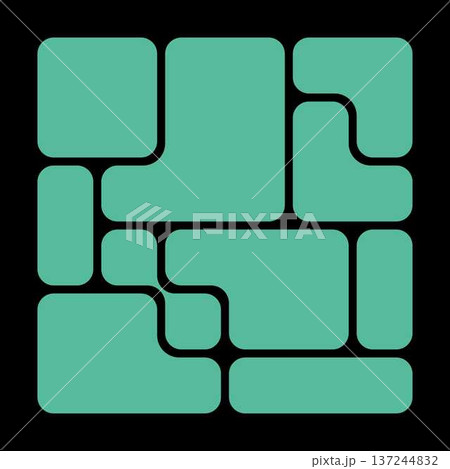 Abstract Bento Grid Vector Background With Liquid Bubble And Metaball Shapes. Trendy Futuristic Geometry For Creative Layouts, Covers, And UI Design Abstract Bento Grid Vector Background With Liquid Bubble And Metaball Shapes. Trendy Futuristic Geometry For Creative Layouts, Covers, And UI Design 137244832