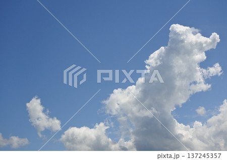 夏の雲、夏空、夏雲、雲 137245357