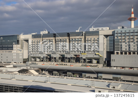 Nov 29 2025 Modern Kyoto Station Building with Glass Facade 137245615