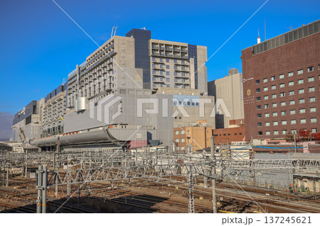 Nov 29 2025 Modern Kyoto Station Building with Glass Facade 137245621