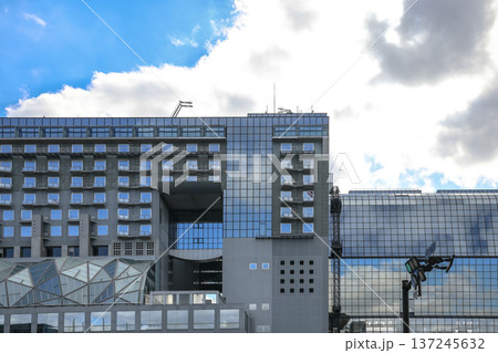 Nov 29 2025 Modern Kyoto Station Building with Glass Facade Nov 29 2025 Modern Kyoto Station Building with Glass Facade 137245632