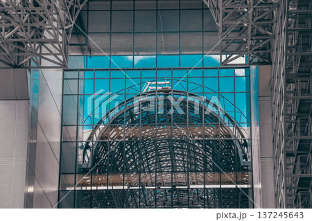 Nov 29 2025 Modern Kyoto Station Building with Glass Facade 137245643