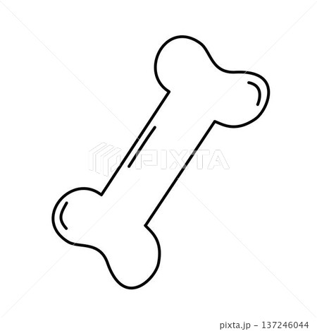 bone dog toy outline bone dog toy outline 137246044
