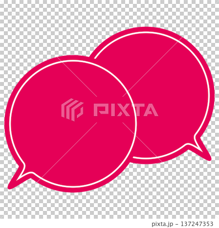 Simple color speech bubbles overlapping conversations Simple color speech bubbles overlapping conversations 137247353