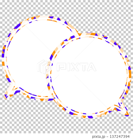 Stained glass style speech bubble, triangular pattern, overlapping conversation Stained glass style speech bubble, triangular pattern, overlapping conversation 137247394