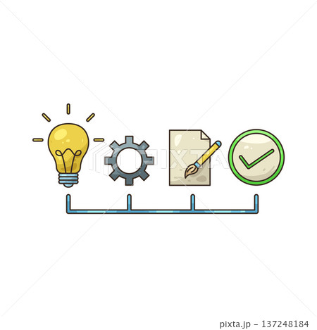 Illustration of creative process Illustration of creative process 137248184